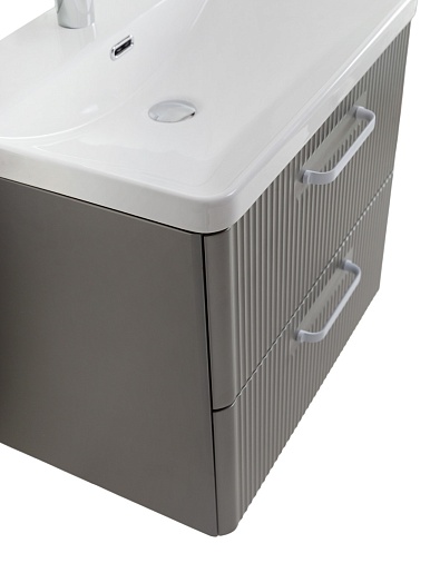 BelBagno Тумба с раковиной Due 60 подвесная Сатин ручки Белые – картинка-3